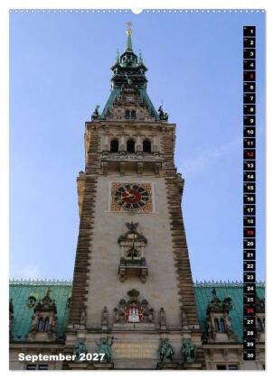 HAMBURG - Ansichten (Wandkalender 2027 DIN A2 hoch), CALVENDO Monatskalender