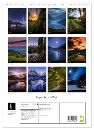 Augenblicke in Tirol (Wandkalender 2027 DIN A3 hoch), CALVENDO Monatskalender