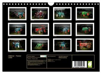 Oldtimer - Trecker Liebe (Wandkalender 2027 DIN A4 quer), CALVENDO Monatskalender