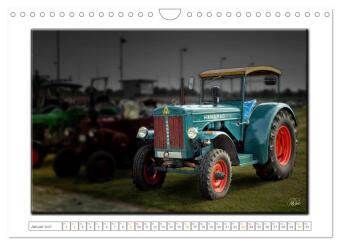 Oldtimer - Trecker Liebe (Wandkalender 2027 DIN A4 quer), CALVENDO Monatskalender