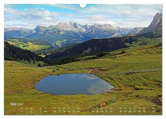 Urlaub auf der Seiser Alm (Wandkalender 2027 DIN A3 quer), CALVENDO Monatskalender