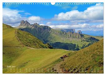Urlaub auf der Seiser Alm (Wandkalender 2027 DIN A3 quer), CALVENDO Monatskalender