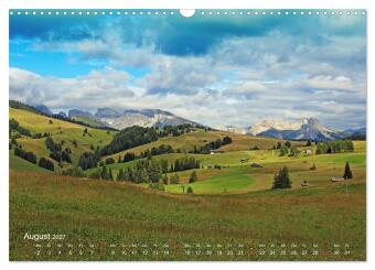 Urlaub auf der Seiser Alm (Wandkalender 2027 DIN A3 quer), CALVENDO Monatskalender