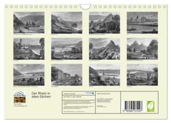 Der Rhein in alten Stichen (Wandkalender 2027 DIN A4 quer), CALVENDO Monatskalender