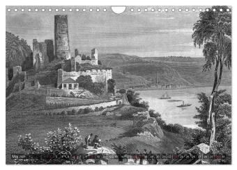 Der Rhein in alten Stichen (Wandkalender 2027 DIN A4 quer), CALVENDO Monatskalender