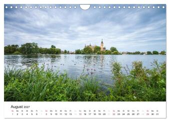 Schweriner Märchenschloss (Wandkalender 2027 DIN A4 quer), CALVENDO Monatskalender