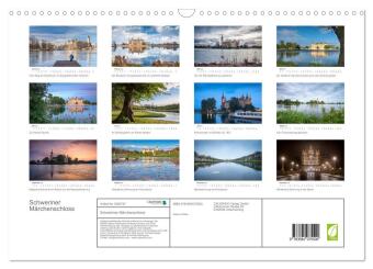 Schweriner Märchenschloss (Wandkalender 2027 DIN A3 quer), CALVENDO Monatskalender