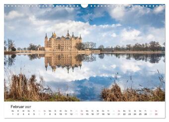 Schweriner Märchenschloss (Wandkalender 2027 DIN A3 quer), CALVENDO Monatskalender