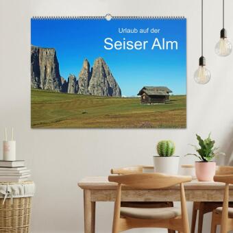 Urlaub auf der Seiser Alm (Wandkalender 2027 DIN A2 quer), CALVENDO Monatskalender