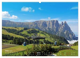 Urlaub auf der Seiser Alm (Wandkalender 2027 DIN A2 quer), CALVENDO Monatskalender