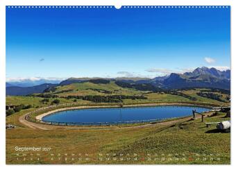 Urlaub auf der Seiser Alm (Wandkalender 2027 DIN A2 quer), CALVENDO Monatskalender