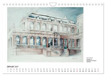 Pinselspuren einer Deutschlandreise - 12 Aquarelle von Dieter Klapproth (Wandkalender 2027 DIN A4 quer), CALVENDO Monatskalender