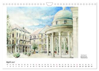Pinselspuren einer Deutschlandreise - 12 Aquarelle von Dieter Klapproth (Wandkalender 2027 DIN A4 quer), CALVENDO Monatskalender