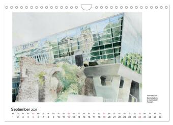Pinselspuren einer Deutschlandreise - 12 Aquarelle von Dieter Klapproth (Wandkalender 2027 DIN A4 quer), CALVENDO Monatskalender