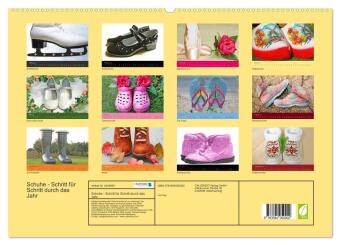 Schuhe - Schritt für Schritt durch das Jahr (hochwertiger Premium Wandkalender 2027 DIN A2 quer), Kunstdruck in Hochglanz