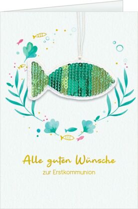 Grußkarten-Set - Alle guten Wünsche zur Erstkommunion / Entdecke deine Welt - Alles Liebe zur Erstkommunion