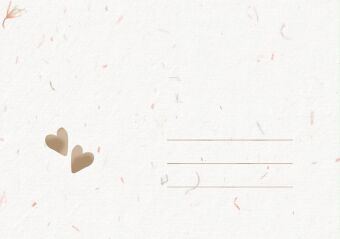 Grußkarte mit Kuvert - Zur Hochzeit alles Liebe