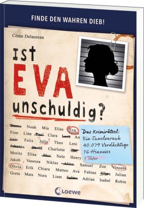 Ist Eva unschuldig? (Cross-Out-Crime Logikrätsel)