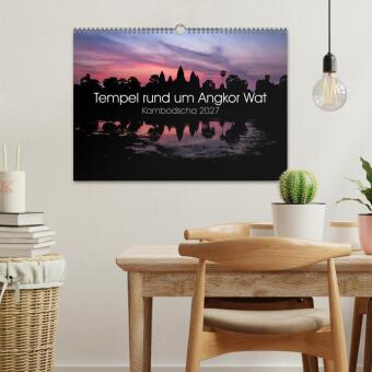 Tempel rund um Angkor Wat (Wandkalender 2027 DIN A3 quer), CALVENDO Monatskalender