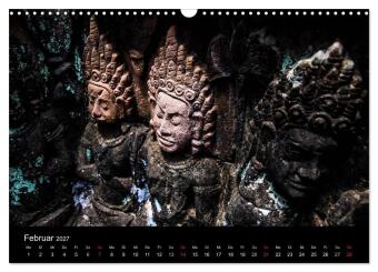 Tempel rund um Angkor Wat (Wandkalender 2027 DIN A3 quer), CALVENDO Monatskalender