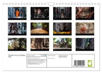 Tempel rund um Angkor Wat (Wandkalender 2027 DIN A4 quer), CALVENDO Monatskalender