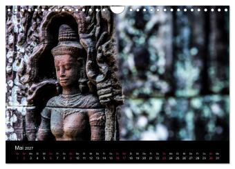 Tempel rund um Angkor Wat (Wandkalender 2027 DIN A4 quer), CALVENDO Monatskalender