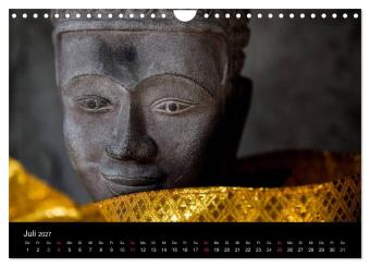 Tempel rund um Angkor Wat (Wandkalender 2027 DIN A4 quer), CALVENDO Monatskalender
