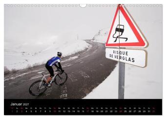 Alpenpässe auf dem Rennrad "Himmlische Serpentinen" (Wandkalender 2027 DIN A3 quer), CALVENDO Monatskalender