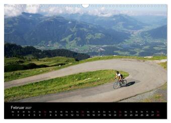 Alpenpässe auf dem Rennrad "Himmlische Serpentinen" (Wandkalender 2027 DIN A3 quer), CALVENDO Monatskalender