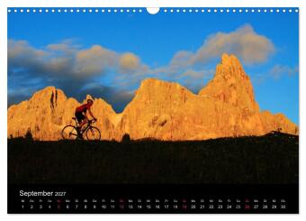 Alpenpässe auf dem Rennrad "Himmlische Serpentinen" (Wandkalender 2027 DIN A3 quer), CALVENDO Monatskalender