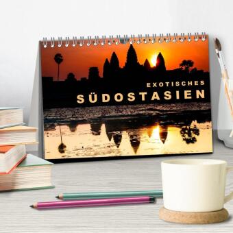 EXOTISCHES SÜDOSTASIEN (Tischkalender 2027 DIN A5 quer), CALVENDO Monatskalender