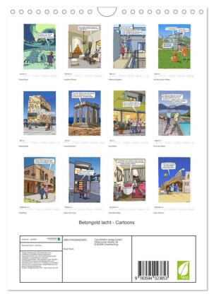 Betongold lacht - Cartoons (Wandkalender 2027 DIN A4 hoch), CALVENDO Monatskalender