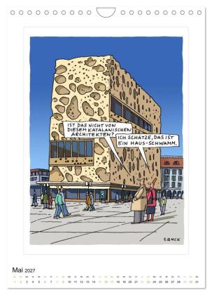 Betongold lacht - Cartoons (Wandkalender 2027 DIN A4 hoch), CALVENDO Monatskalender