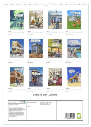 Betongold lacht - Cartoons (Wandkalender 2027 DIN A3 hoch), CALVENDO Monatskalender
