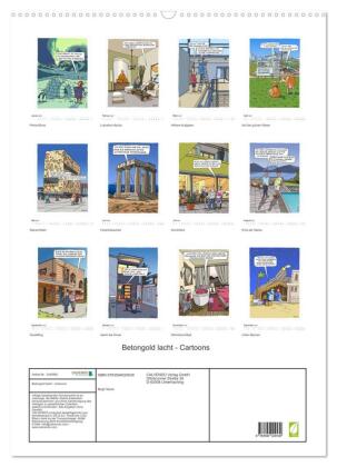 Betongold lacht - Cartoons (Wandkalender 2027 DIN A2 hoch), CALVENDO Monatskalender