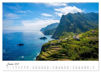 Madeira - ewiger Frühling (hochwertiger Premium Wandkalender 2027 DIN A2 quer), Kunstdruck in Hochglanz