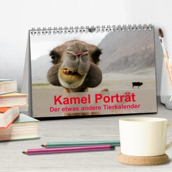 Kamel Porträt (Tischkalender 2027 DIN A5 quer), CALVENDO Monatskalender