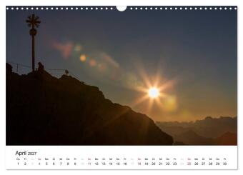 Zugspitz-Impressionen (Wandkalender 2027 DIN A3 quer), CALVENDO Monatskalender