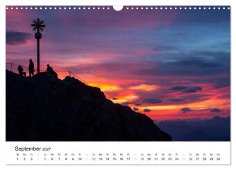 Zugspitz-Impressionen (Wandkalender 2027 DIN A3 quer), CALVENDO Monatskalender