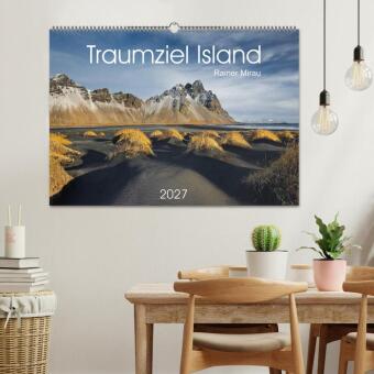 Traumziel Island 2027 (Wandkalender 2027 DIN A2 quer), CALVENDO Monatskalender