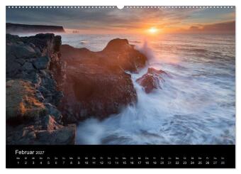 Traumziel Island 2027 (Wandkalender 2027 DIN A2 quer), CALVENDO Monatskalender