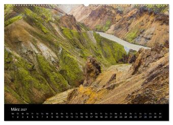 Traumziel Island 2027 (Wandkalender 2027 DIN A2 quer), CALVENDO Monatskalender