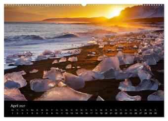 Traumziel Island 2027 (Wandkalender 2027 DIN A2 quer), CALVENDO Monatskalender