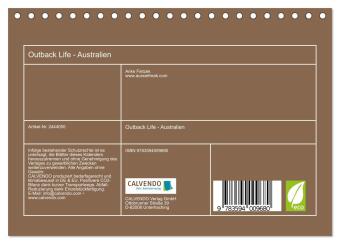 Outback Life - Australien (Tischkalender 2027 DIN A5 quer), CALVENDO Monatskalender