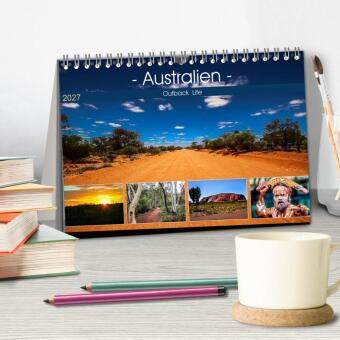 Outback Life - Australien (Tischkalender 2027 DIN A5 quer), CALVENDO Monatskalender
