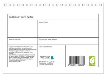 Zu Besuch beim Kaffee (Tischkalender 2027 DIN A5 quer), CALVENDO Monatskalender