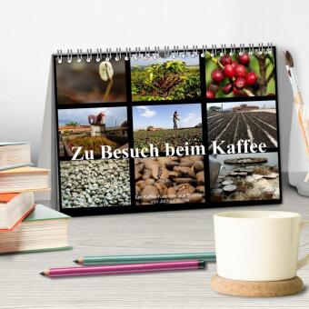 Zu Besuch beim Kaffee (Tischkalender 2027 DIN A5 quer), CALVENDO Monatskalender