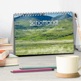 Schottland - grandiose Landschaften im Westen (Tischkalender 2027 DIN A5 quer), CALVENDO Monatskalender
