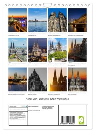 Kölner Dom - Blickwinkel auf ein Wahrzeichen (Wandkalender 2027 DIN A4 hoch), CALVENDO Monatskalender