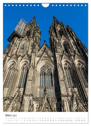 Kölner Dom - Blickwinkel auf ein Wahrzeichen (Wandkalender 2027 DIN A4 hoch), CALVENDO Monatskalender